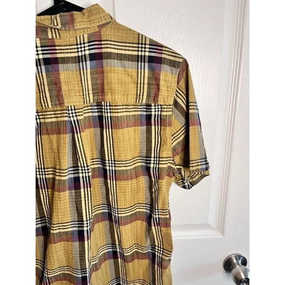 Toad & Co Smythy Button Up Shirt Plaid Organic Cotton Mens Medium Camping Hiking - Picture 7 of 9